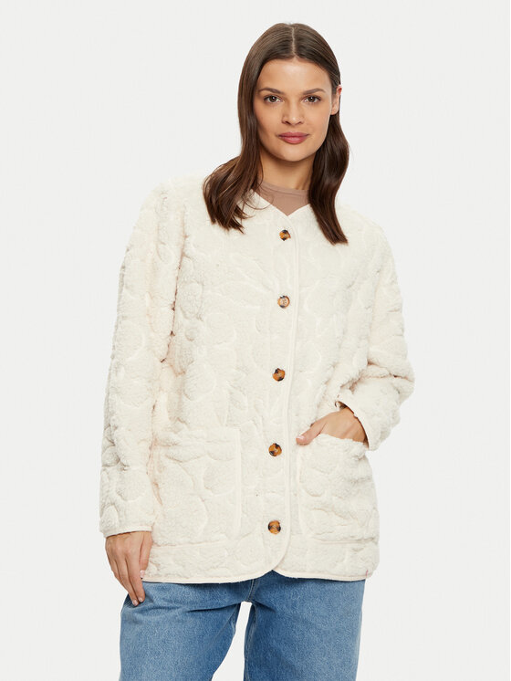 Billabong Billabong Jachetă cămașă Fireside Cosy ABJFT00397 Crem Regular Fit
