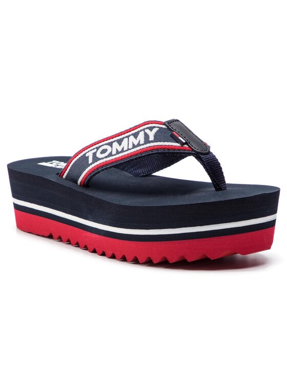 Tommy Jeans Tommy Jeans Zehentrenner Pop Webbing Mid Beach Sandal EN0EN00472 Dunkelblau