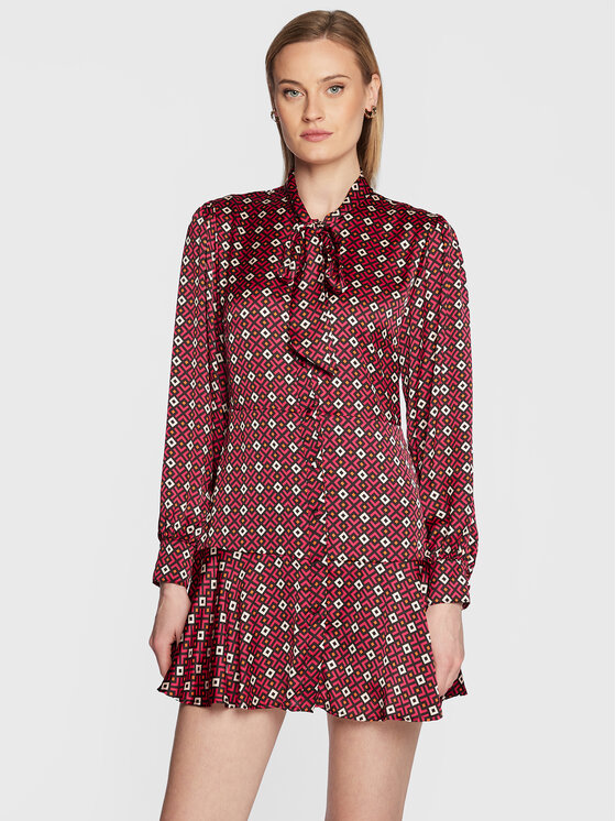 Vestito da giorno WF2099 T5958 Rosa Regular Fit