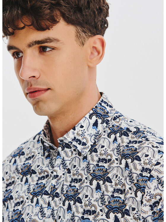Pako Lorente Pako Lorente Koszula P25WN-1X-035 Biały Slim Fit