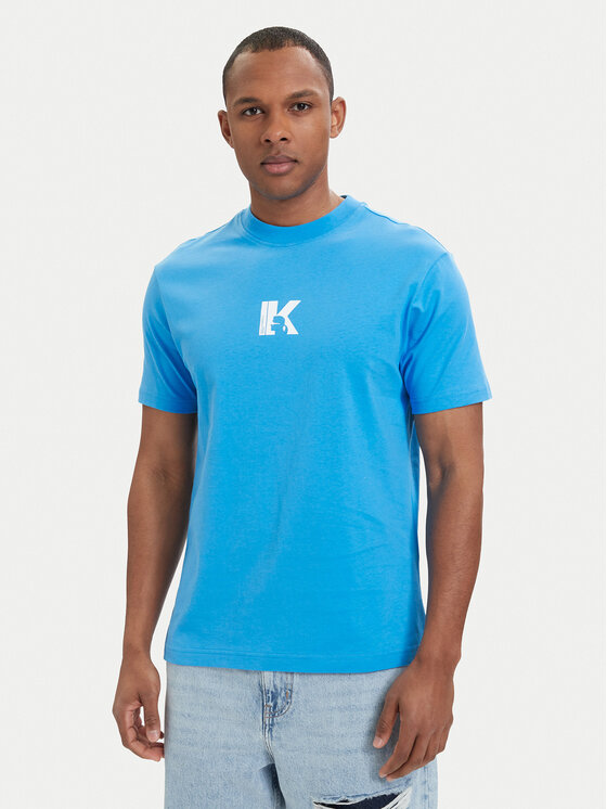 Karl Lagerfeld Jeans Karl Lagerfeld Jeans T-shirt A1M17044 Blu Regular Fit