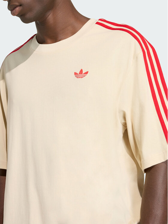 adidas adidas T-Shirt 159141 Beżowy Oversize