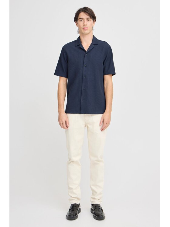 TeeShoppen TeeShoppen Koszula 'Basic Collection' Granatowy Regular Fit
