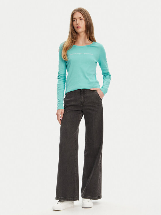 United Colors Of Benetton United Colors Of Benetton Bluse 3GA2E16G0 Grün Regular Fit