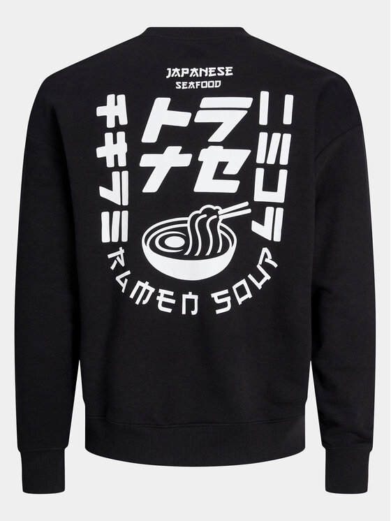 Jack&Jones Jack&Jones Majica dugih rukava Dirk 12249455 Crna Wide Fit