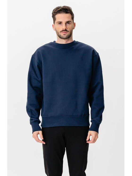 TeeShoppen TeeShoppen Sweter 'Basic Collection' Granatowy Regular Fit