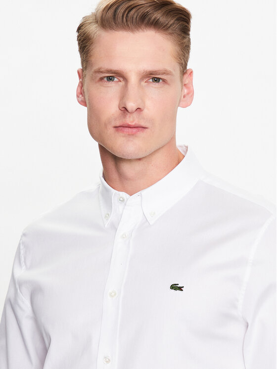 Lacoste Lacoste Риза CH2933 Бял Regular Fit