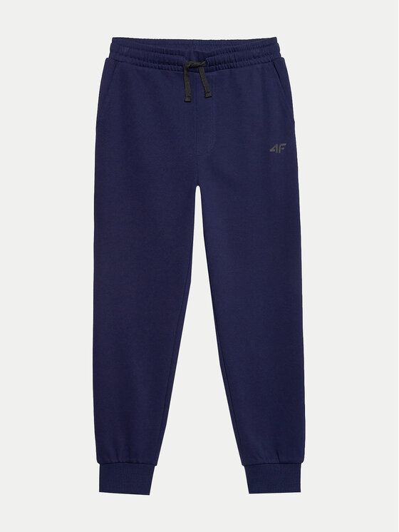 4F 4F Pantaloni da tuta 4FJWSS24TTROM591 Blu scuro Regular Fit