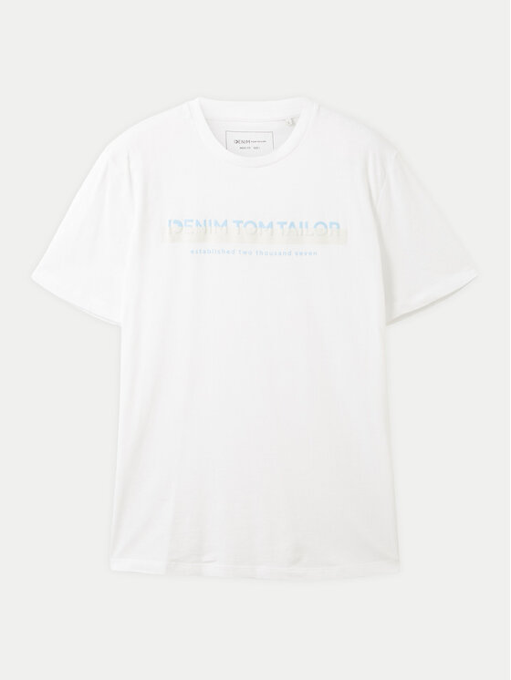 Tom Tailor Denim Tom Tailor Denim T-shirt 1037653 Bijela Basic Fit