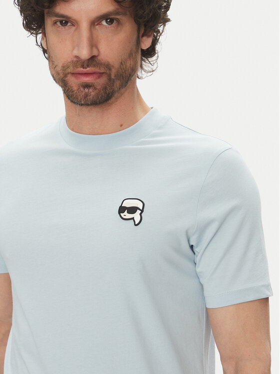 KARL LAGERFELD KARL LAGERFELD T-Shirt 755710 552224 Světle modrá Regular Fit