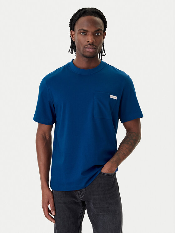 Calvin Klein Jeans Tricou LV04RF280G Albastru Regular Fit