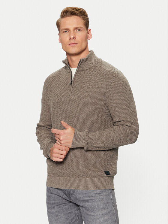 s.Oliver s.Oliver Džemper 2150765 Smeđa Regular Fit