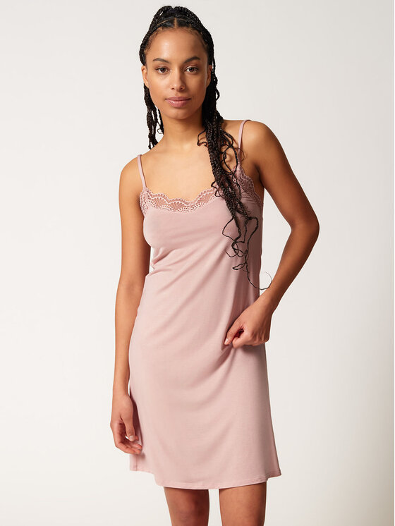 Skiny Skiny Koszula nocna 82614 Beżowy Regular Fit