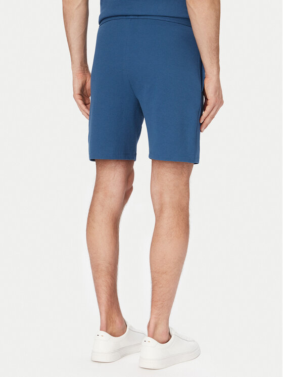 BOSS BOSS Športne kratke hlače Waffle 50535884 Modra Regular Fit