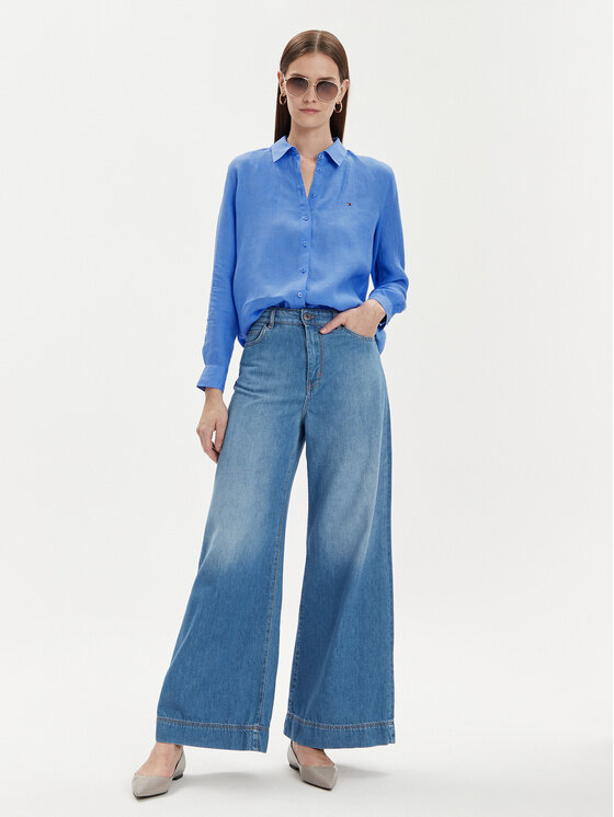 Tommy Hilfiger Tommy Hilfiger Hemd WW0WW42037 Blau Relaxed Fit
