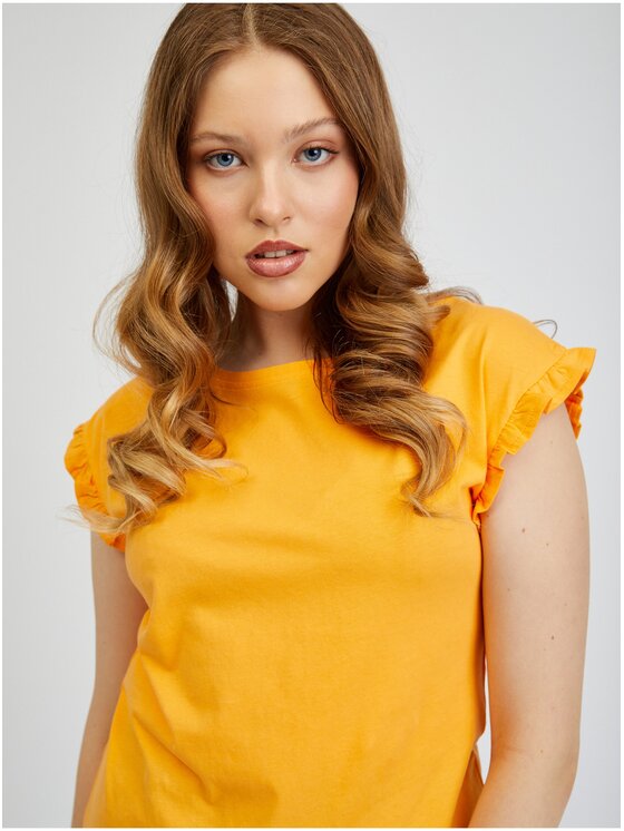 Orsay Orsay Koszula 154154203000__S Pomarańczowy Regular Fit