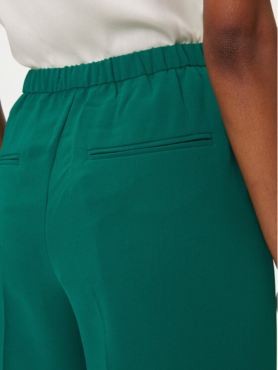 ONLY ONLY Kalhoty z materiálu Leila 15338347 Zelená Wide Leg