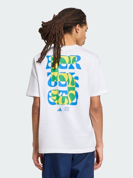 adidas adidas T-Shirt 165126 Biały Regular Fit