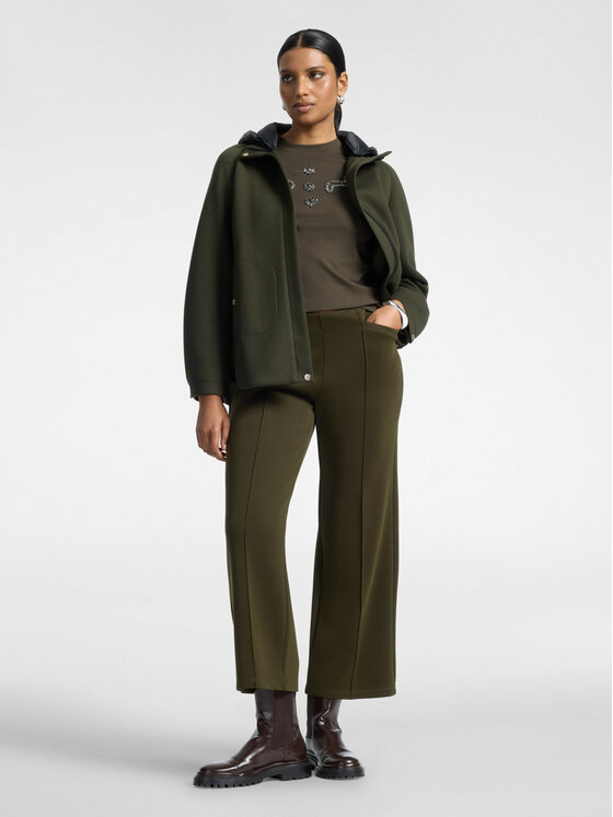 Elena Mirò Elena Mirò Pantaloni di tessuto P810Z000207N035 Verde Flare Fit