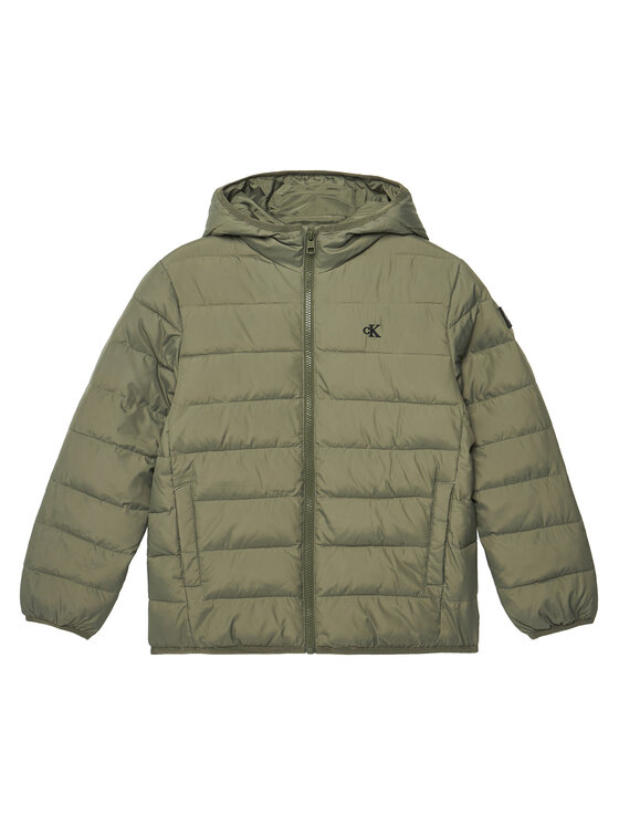 Calvin Klein Jeans Calvin Klein Jeans Зимно яке Inst Logo IB0IB02174 D Зелен Regular Fit