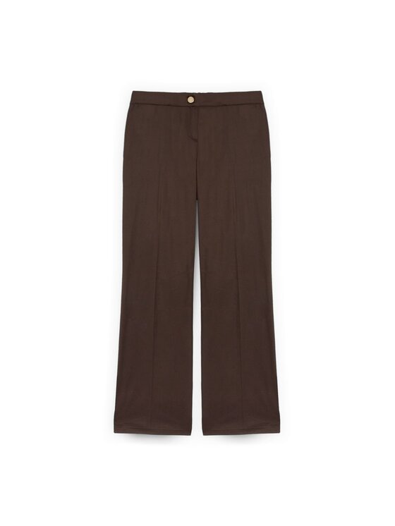 Fiorella Rubino Fiorella Rubino Pantaloni di tessuto P076T005473N032 Marrone Regular Fit