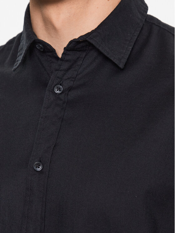 Jack&Jones Jack&Jones Košile Gingham 12181602 Černá Slim Fit