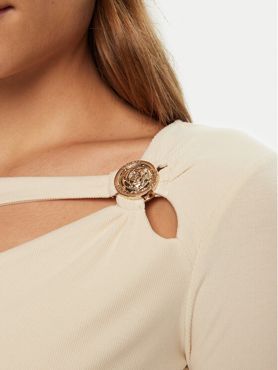 Guess Guess Särkpluus W5RP12 KAQL2 Beež Regular Fit