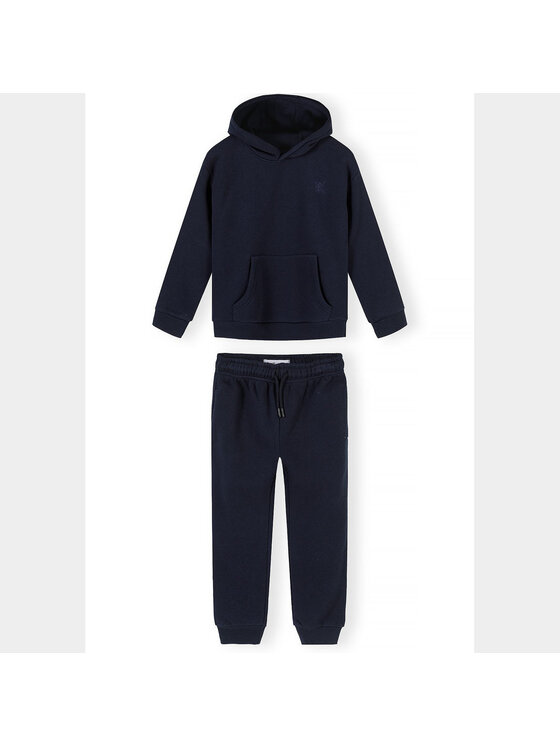 minoti minoti Komplet dresowy 33FLEECE299 Granatowy Slim Fit