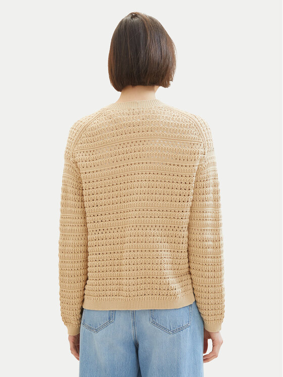 Tom Tailor Tom Tailor Kardigan 1041213 Beež Loose Fit