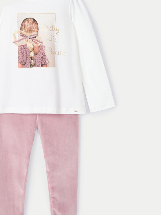 Mayoral Mayoral Set majica i leggins 4705 Ružičasta Regular Fit