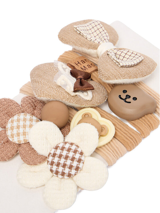 DeeZee DeeZee Set od 5 gumica za kosu CEO-ACCCS-DEEZEE-03 Smeđa