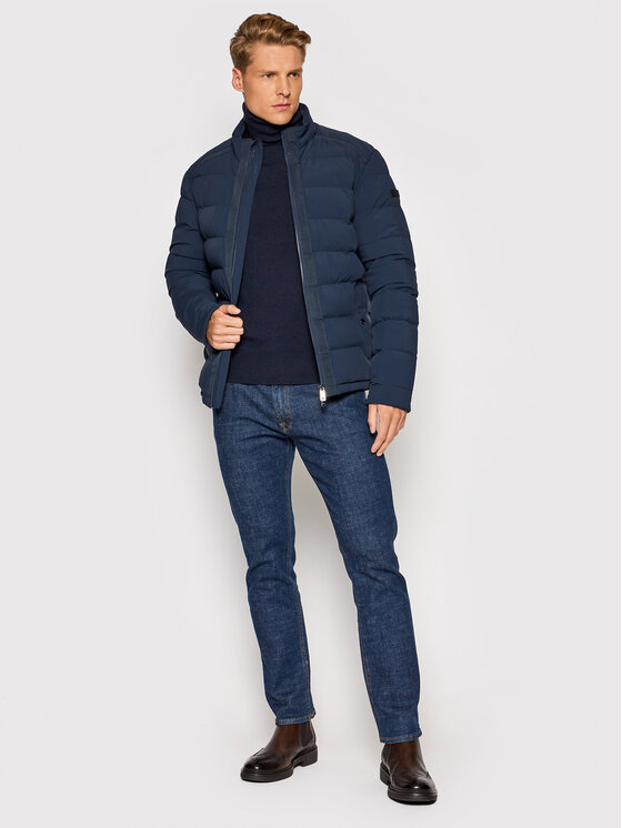 Giubbotto piumino 5939-96 Blu scuro Regular Fit