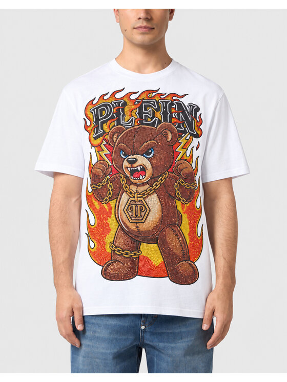 PHILIPP PLEIN PHILIPP PLEIN Tričko 32094 Biela Regular Fit