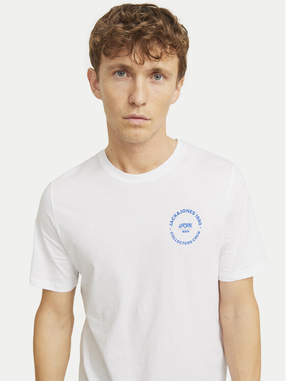 Jack & Jones Jack & Jones Marškinėliai Simon 12269280 Balta Standard Fit