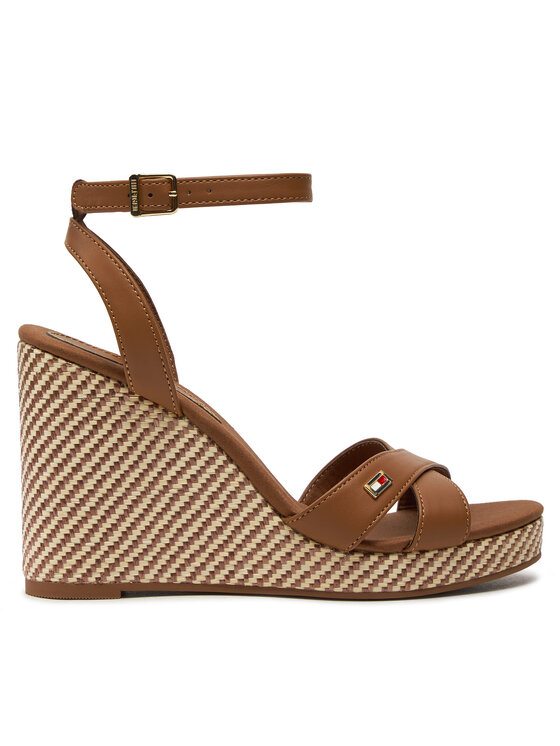 Tommy Hilfiger Tommy Hilfiger Sandaalid Im Raffia Sandal FW0FW08224 Pruun