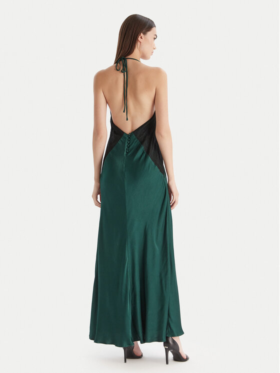 Bardot Bardot Vakarinė suknelė Estrella Haltrel 59977DB Žalia Regular Fit