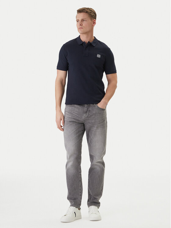Guess Guess Polo M2YP24 KC9T1 Blu scuro Regular Fit