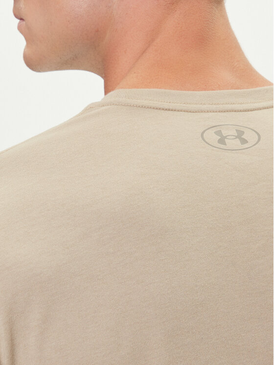 Under Armour Under Armour Majica UA Left Chest Logo 1326799 Bež Loose Fit