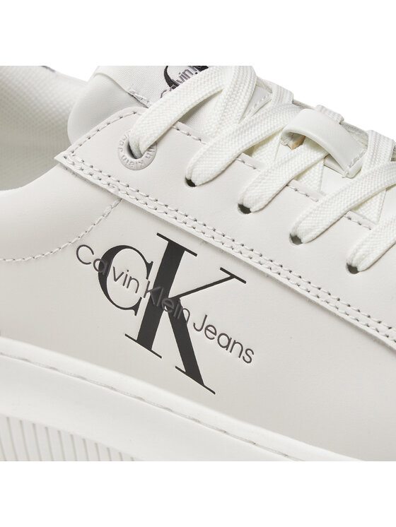 Calvin Klein Jeans Calvin Klein Jeans Tossud Chunky Cupsole Laceup Lth Ml Mtl YW0YW01476 Valge