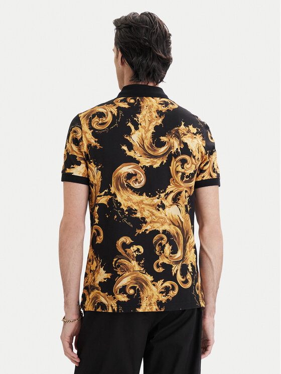 Versace Jeans Couture Versace Jeans Couture Polo 80GAG6S0 JS549 Czarny Regular Fit