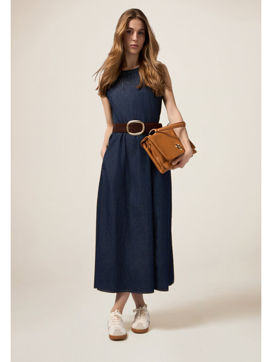 Oltre Oltre Abito da sera 7306R004793N034 Blu A-Line Fit