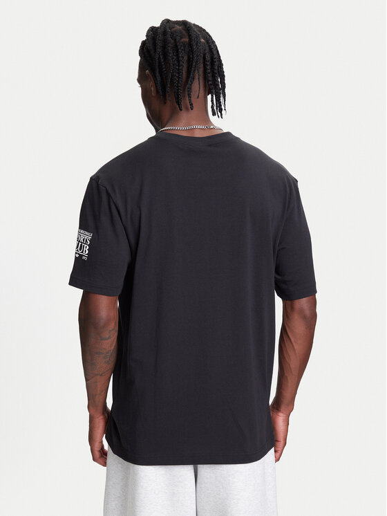 adidas adidas T-Shirt 90s Football Graphic JX3064 Czarny Regular Fit