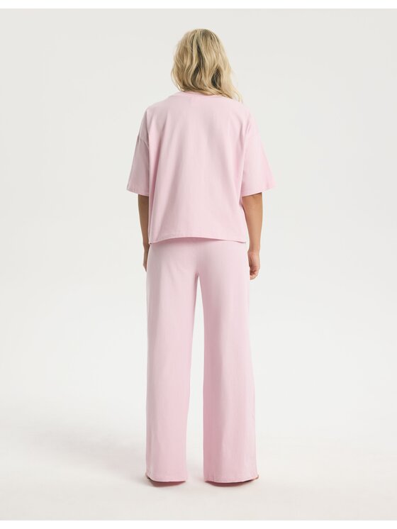 Esotiq Esotiq Piżama 44641 Różowy Regular Fit
