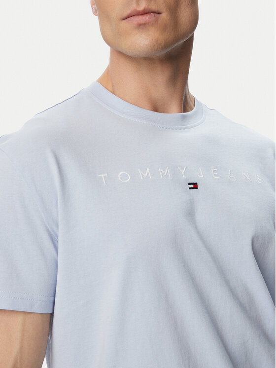 Tommy Jeans Tommy Jeans T-shirt DM0DM20744 Svijetlo plava Regular Fit