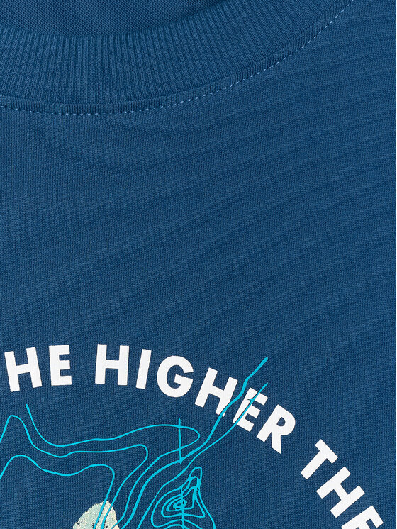 4F 4F T-Shirt TREKKING Turkusowy Regular Fit