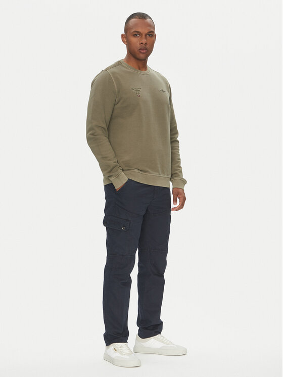 Aeronautica Militare Aeronautica Militare Mikina 251FE1991F583 Khaki Regular Fit