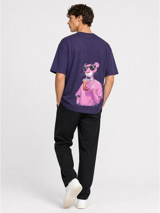 Jigga Wear Jigga Wear T-Shirt 132290 Fioletowy Oversize