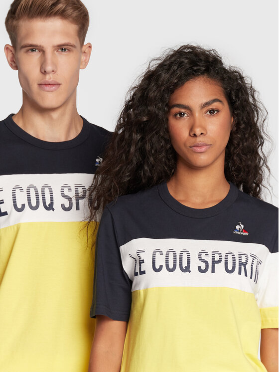 Le Coq Sportif Le Coq Sportif T-Shirt Unisex Saison 2 2220294 Żółty Regular Fit