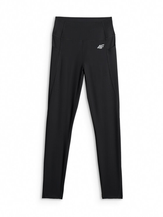 4F 4F Legginsy TRAINING Czarny Slim Fit