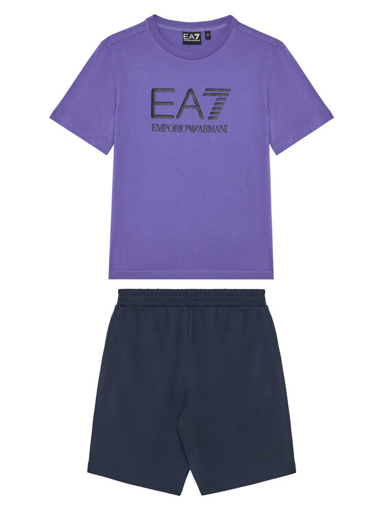 EA7 Emporio Armani Komplet t-shirt i spodenki 7B000043 AF10378 MA028 Kolorowy Regular Fit